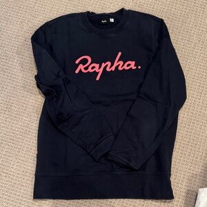 Rapha navy blue Sweatshirt with Pink Logo